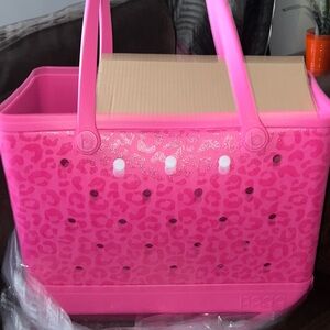 BOGG BAG Pink Leopard Tote